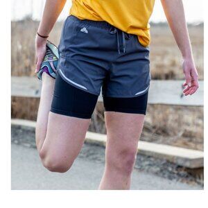 NEW EMS Elemental + Active Short with Built in Liner Drawstring Waist XS
